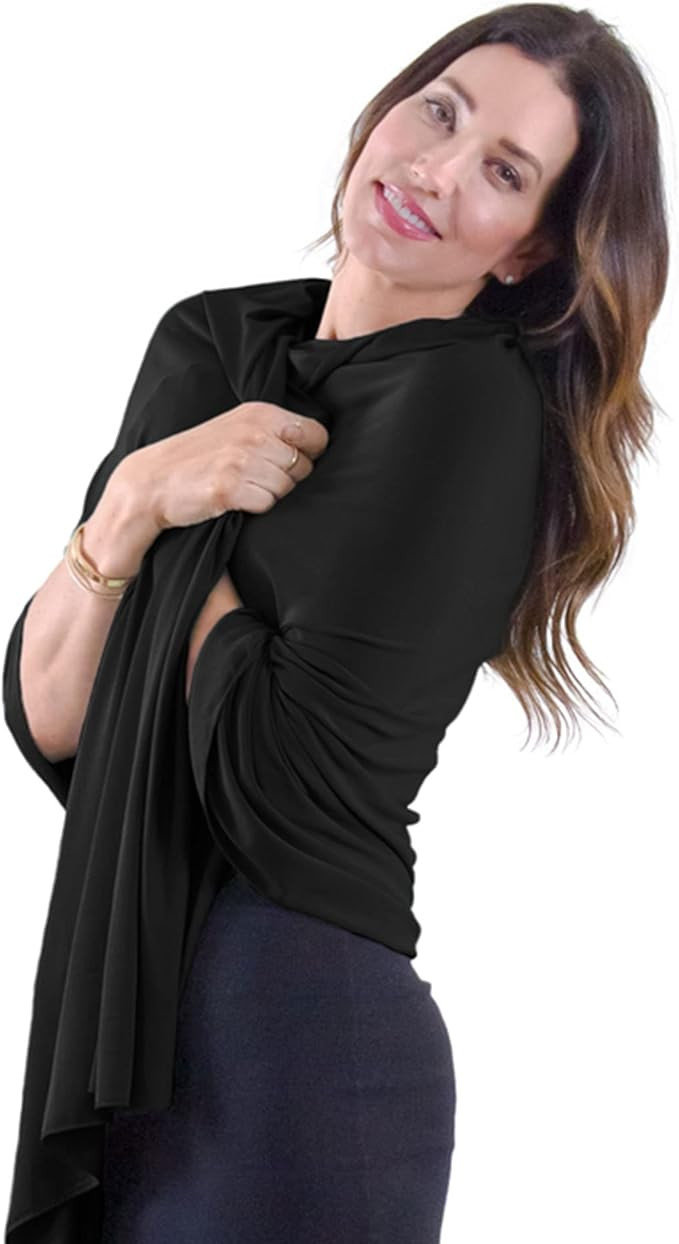 Happyluxe Travel Shawl Wraps for Women - 68x35in Wrap. Lightweight Pashmina, Airplane Travel Blan... | Amazon (US)