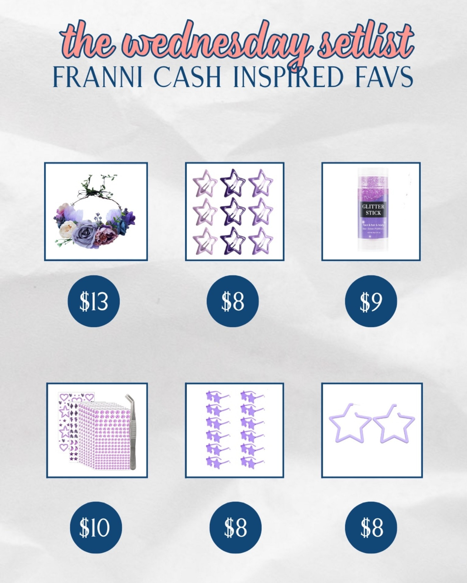 Wednesday set-list favs: Week of October 27th. Franni Cash inspired favs.

#LTKFindsUnder50 #LTKBeauty #LTKHalloween