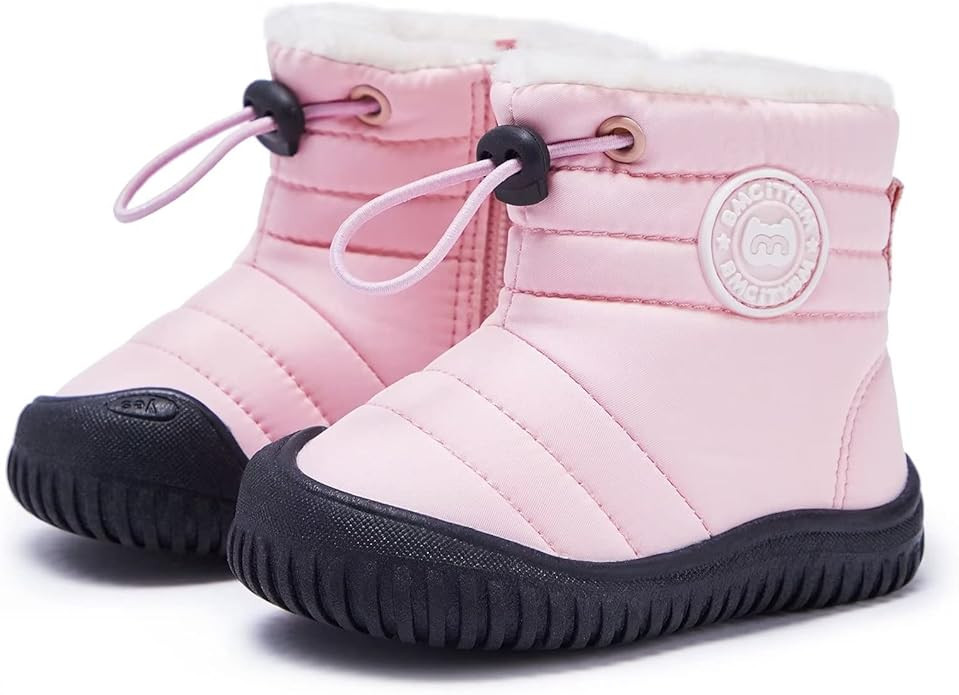 BMCiTYBM Toddler Baby Snow Boots Winter Shoes Boys Girls Cold Weather Baby Faux Fur Shoes | Amazon (US)