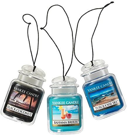 Yankee Candle Car Air Fresheners, Hanging Car Jar® Ultimate 3-Pack, Neutralizes Odors Up To 30 D... | Amazon (US)