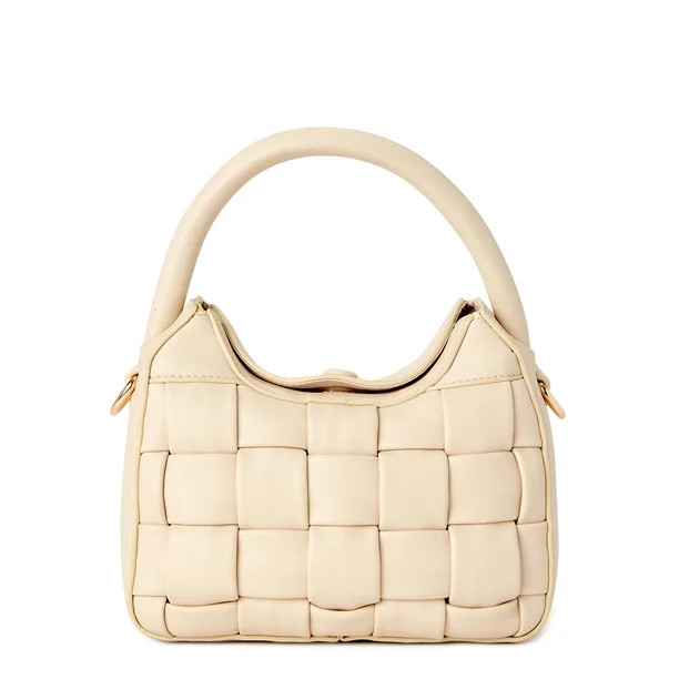 No Boundaries Women's Woven Top Handle Handbag - Walmart.com | Walmart (US)