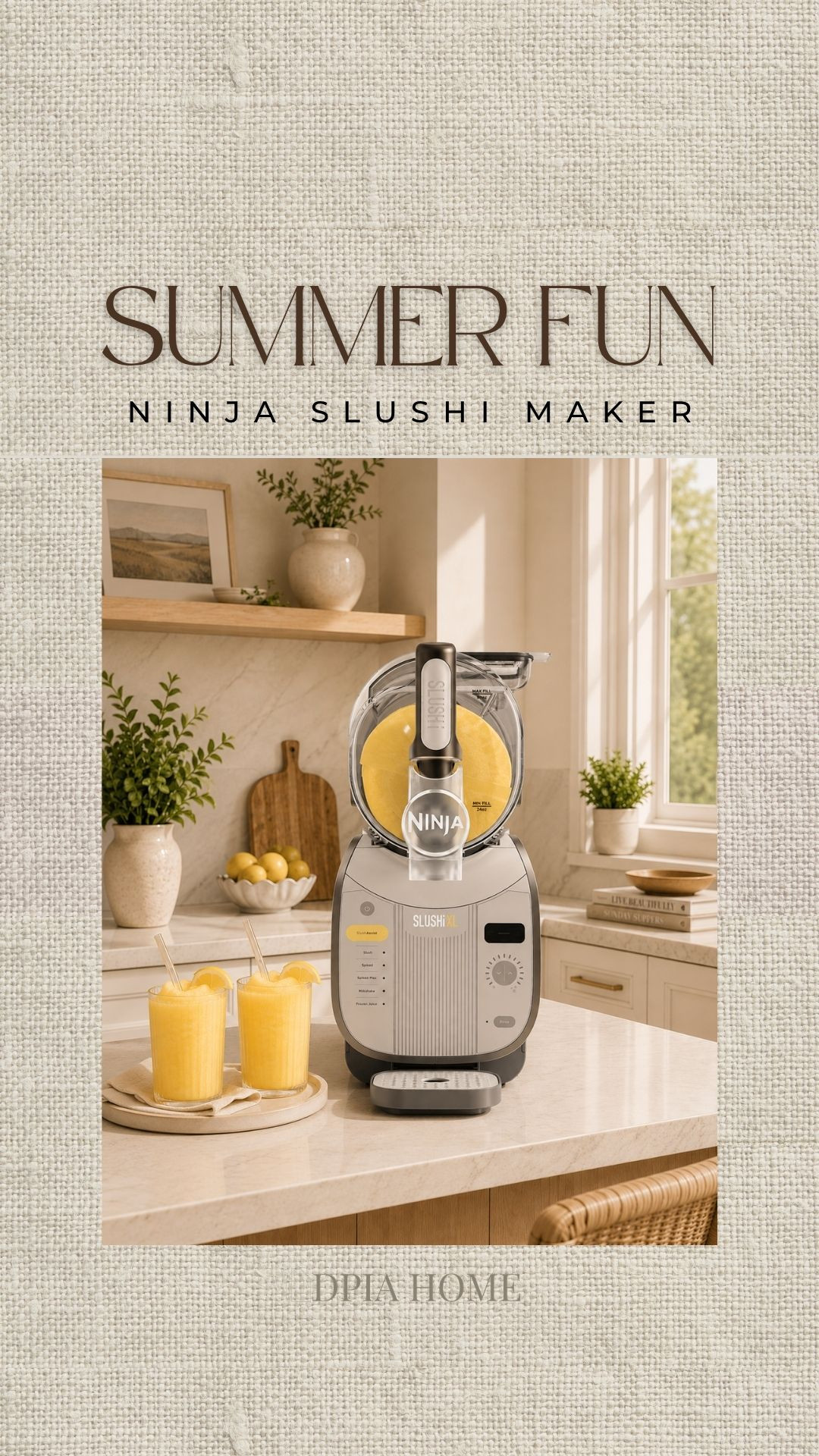 Summer slushies just got an upgrade ✨🍋 The Ninja Slushi XL in neutral crema is as pretty as it is functional — serving up the perfect frozen drinks right from your kitchen counter.  

 #LTKmomlife #LTKHome #LTKKids