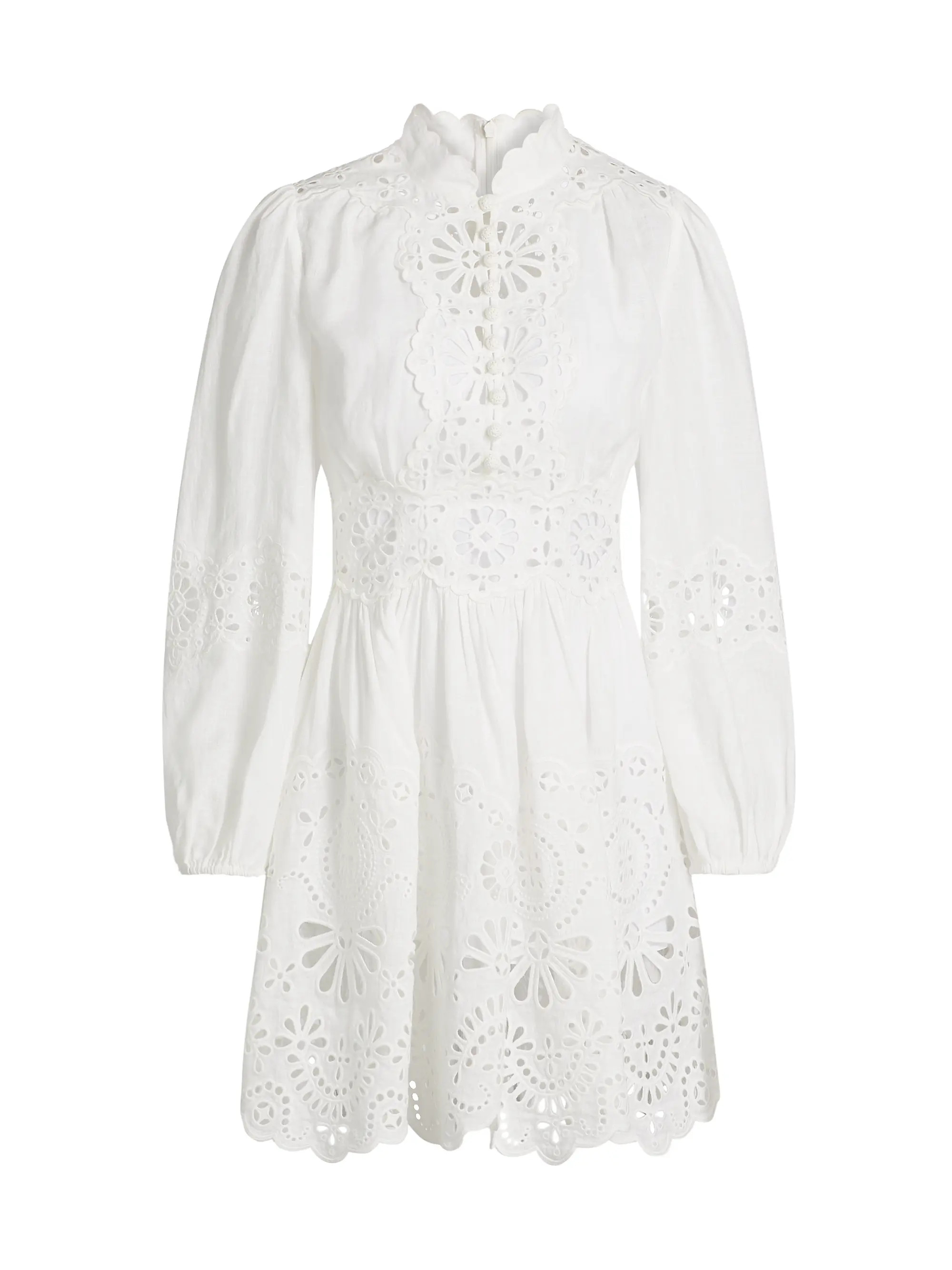 Acacia Broderie Linen Minidress | Saks Fifth Avenue