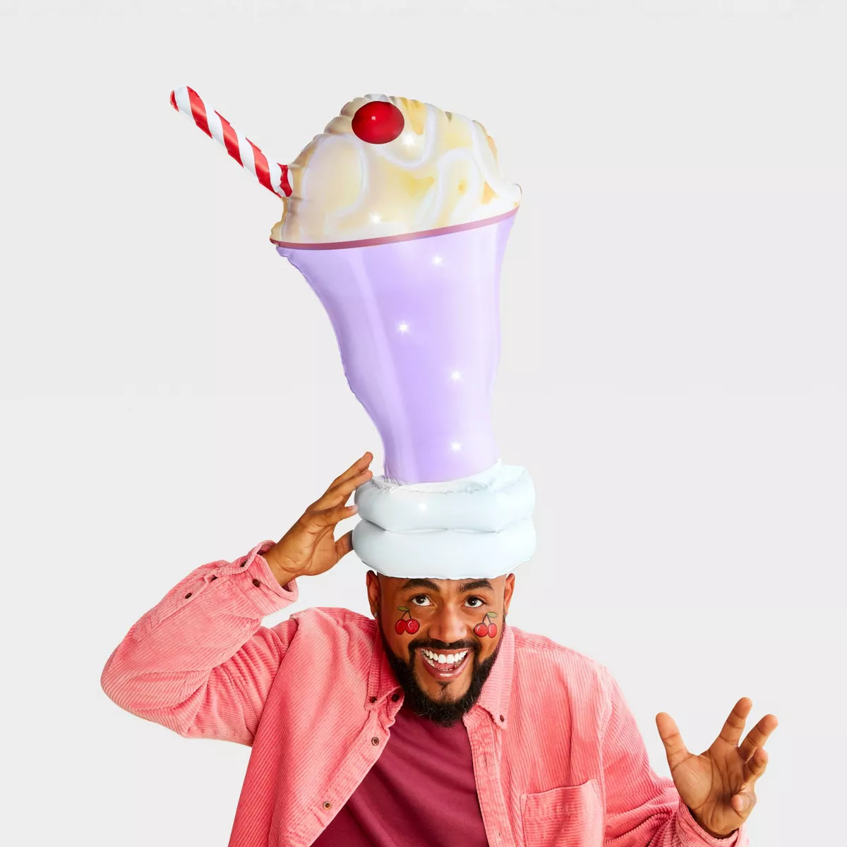 Adult Inflatable & Light Up Milkshake Halloween Headpiece - Hyde & EEK! Boutique™ | Target