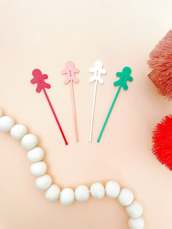 Christmas Stirrers Gingerbread Man Stirrers Christmas Stir | Etsy | Etsy (US)