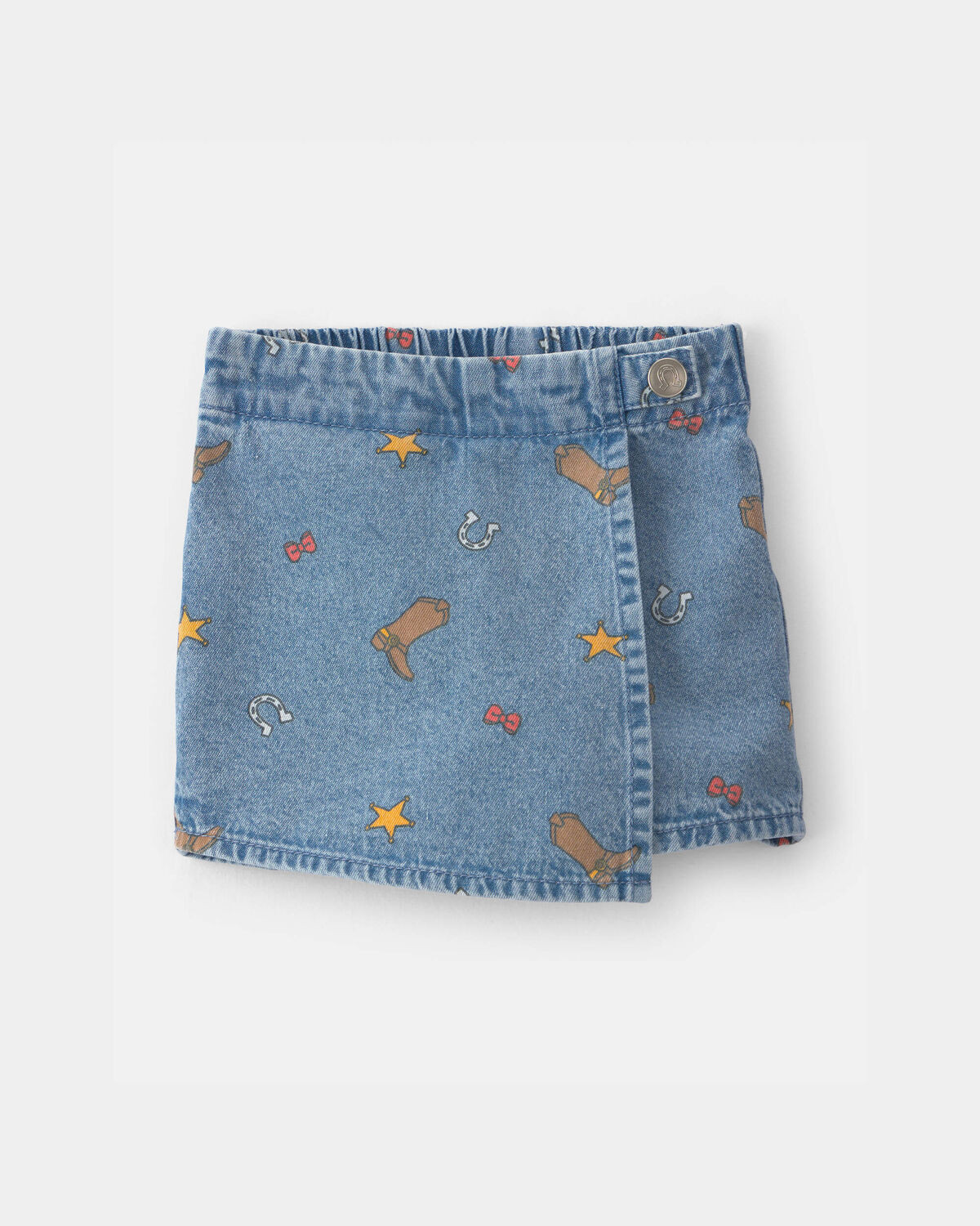 Baby Girl Pixar© Toy Story Chambray Skort - Medium Wash | Carter's | Carter's Inc