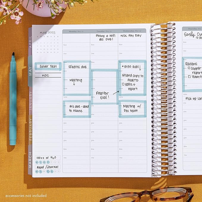 Erin Condren 12-Month Spiral Life Planner (Jan 2025 - Dec 2025) | 7x9 Weekly Planner with Monthly... | Amazon (US)