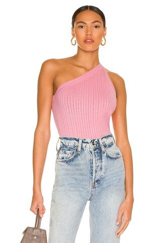 Stitches & Stripes One Shoulder Tank in Pink from Revolve.com | Revolve Clothing (Global)