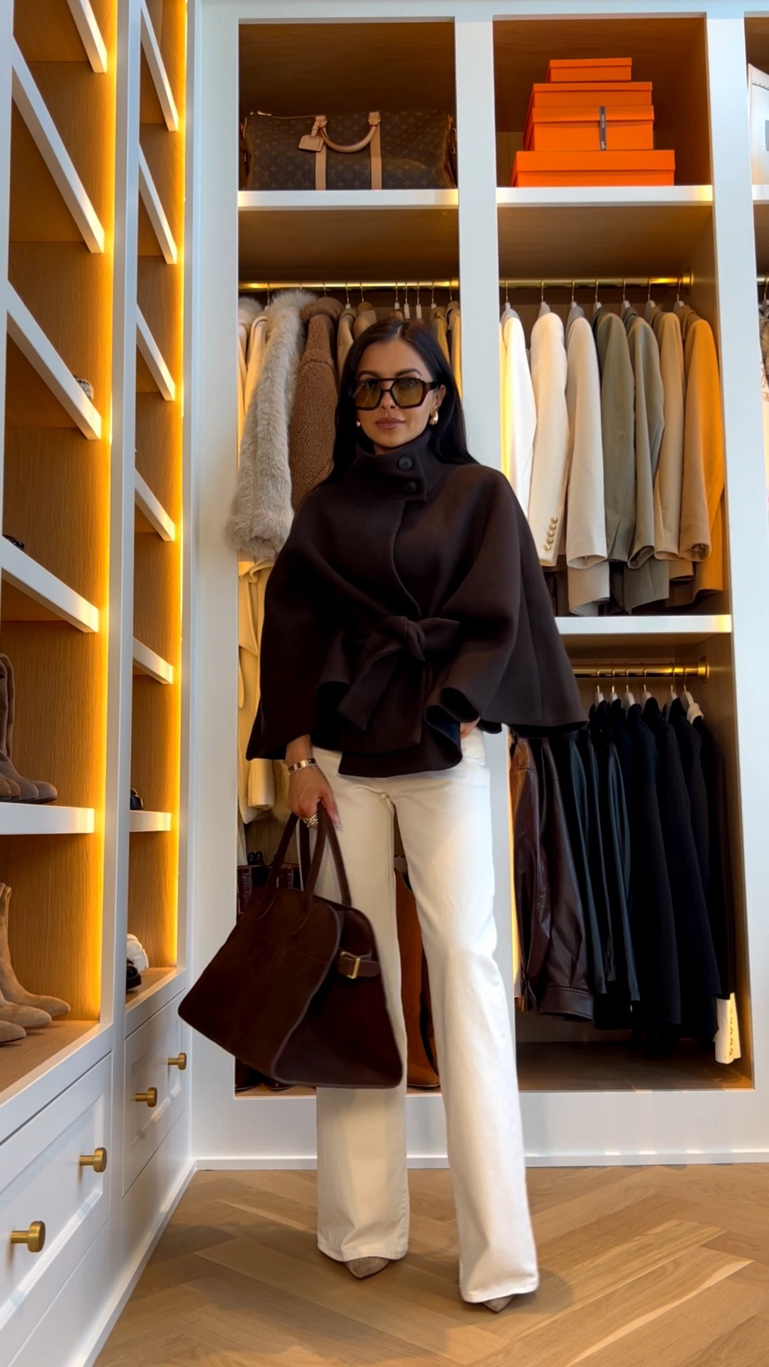 Zara new arrivals 
Zara viral jacket in brown 
Wearing an XS in everything 
Levis ecru jeans wearing a 24 - run TTS 


#LTKOver40 #LTKSeasonal #LTKWorkwear