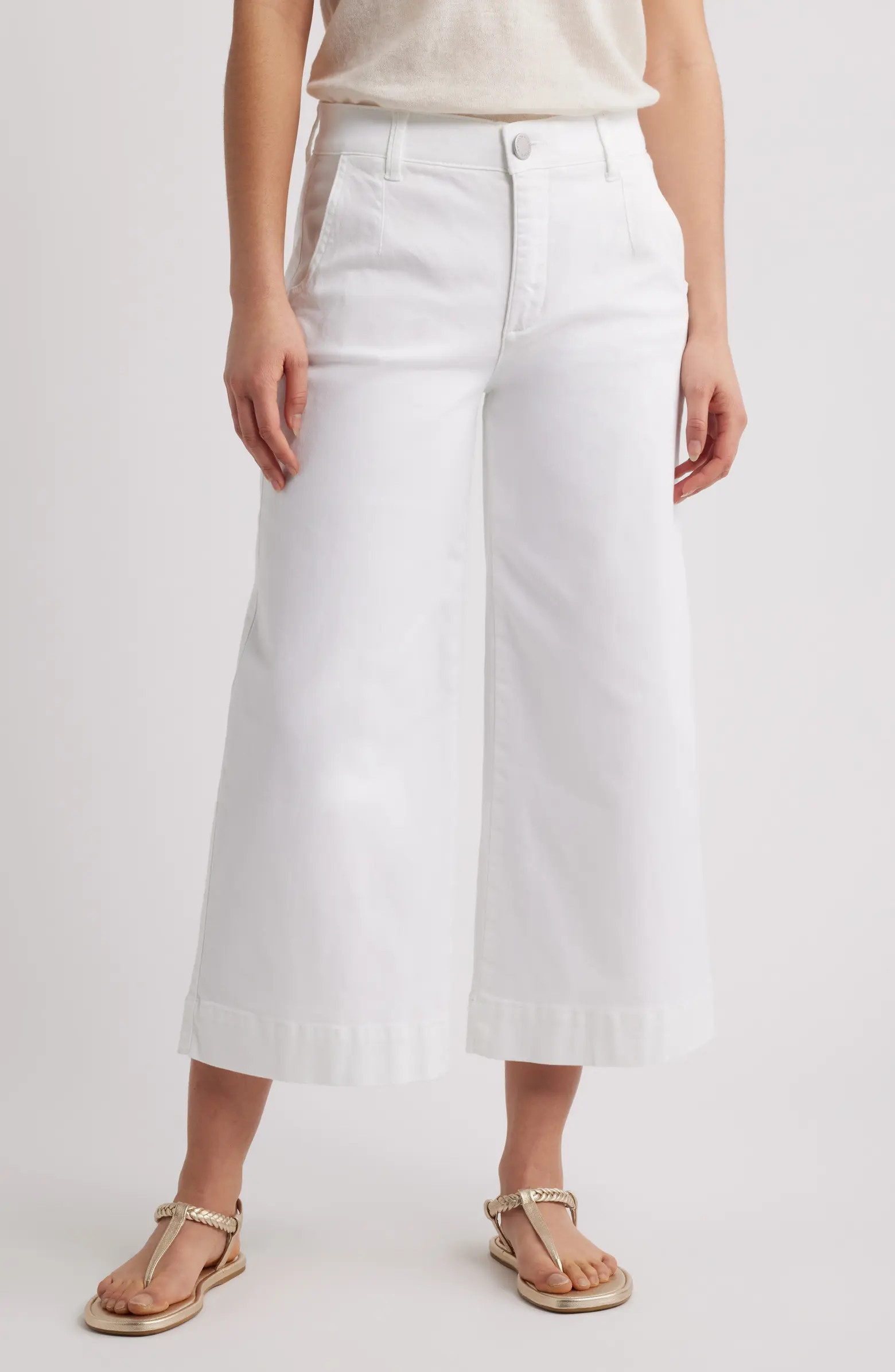 Wit & Wisdom Whitney Skyrise Crop Wide Leg Jeans | Nordstrom | Nordstrom