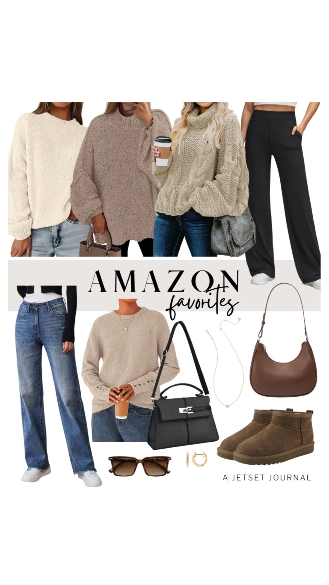 A little reminder to shop some new Amazon favorites and treat yourself this week!
winter booties, gold jewelry, knit sweater, chunky pullover sweater, gold earrings, winter sweaters, wardrobe refresh, amazon fashion, top picks, transitional look, affordable style, amazon finds, cute tops, neutral top, fall to winter style, outfit idea

#LTKFindsUnder50 #LTKU #LTKSeasonal