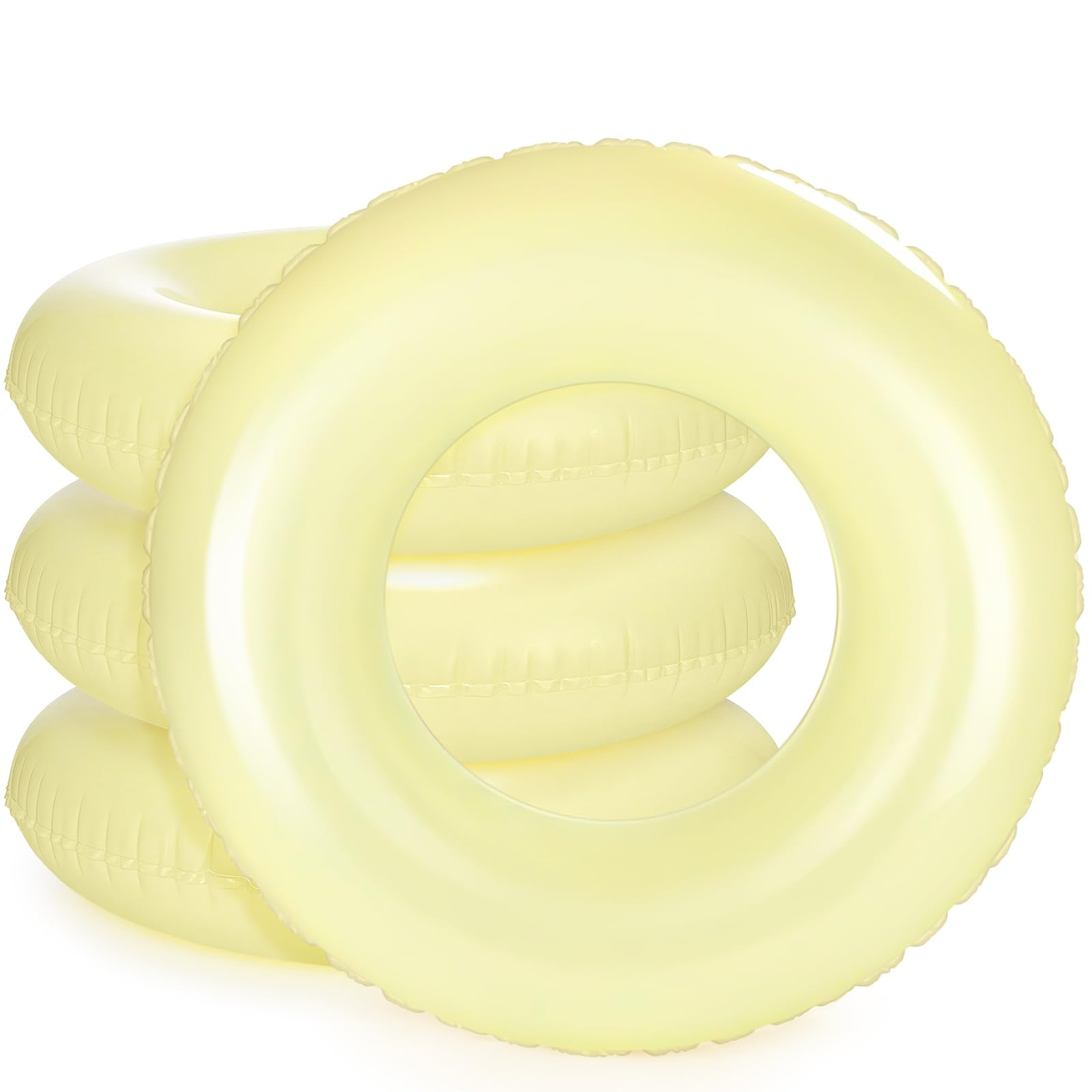 ShinyRelief 4 Pcs Inflatable Pool Floats 33 Inch Swim Rings for Adults Colorful Swim Inner Tube S... | Amazon (US)