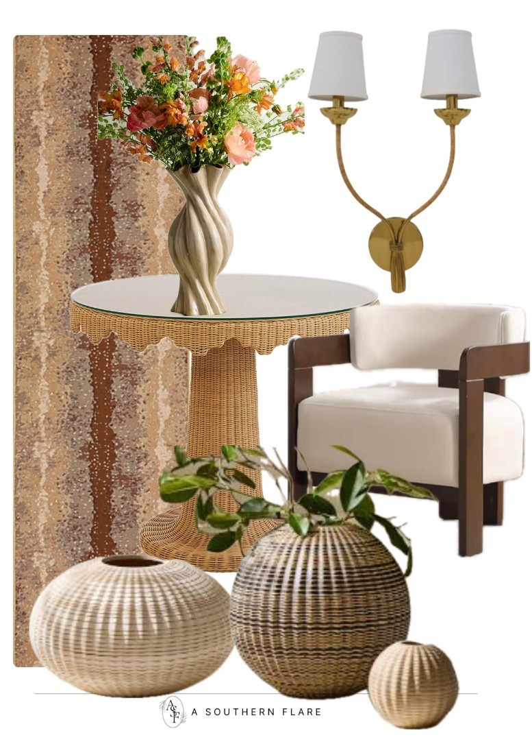 Home Decor : area Rug/ antalope prints/ wall sconces: side chair/ table/ home accessories 

#LTKHome