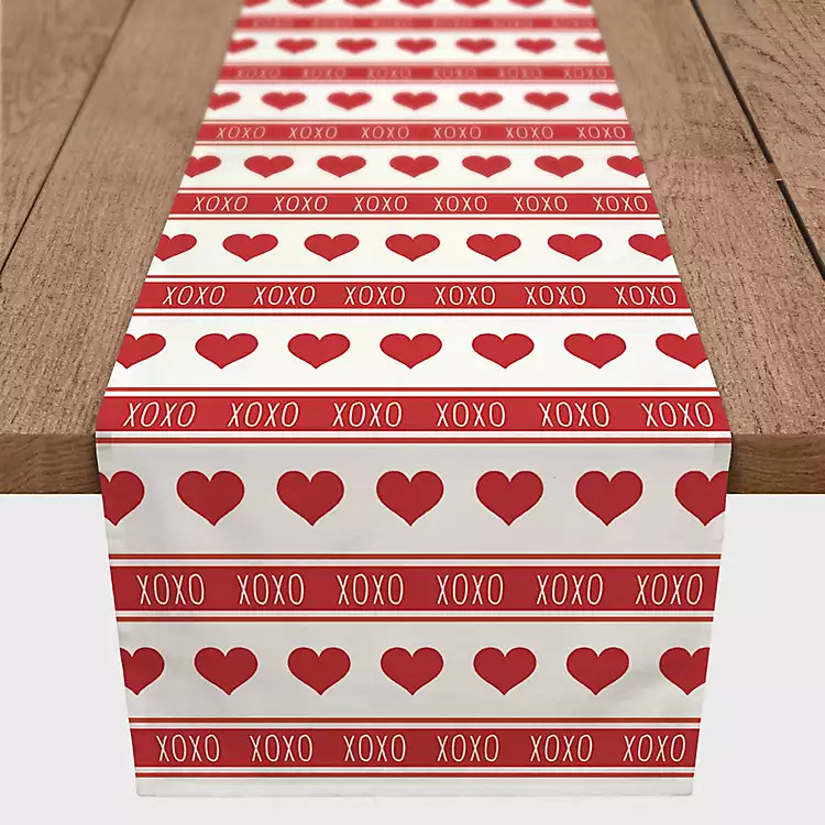 New!XOXO Hearts Table Runner | Kirkland's Home