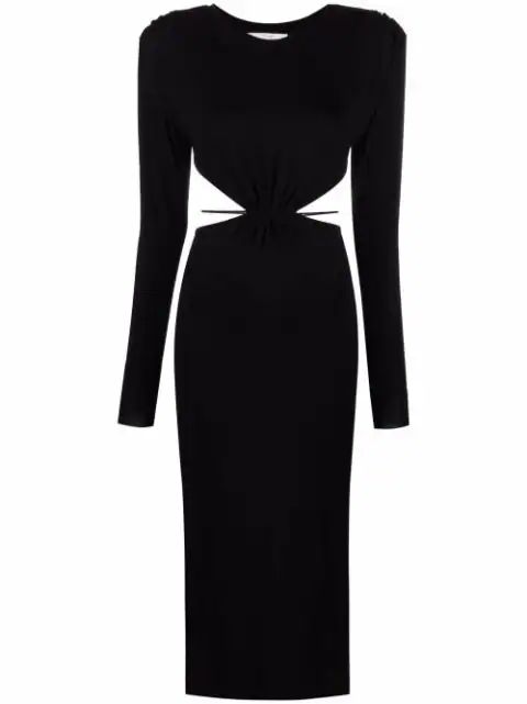 vestido midi con abertura | Farfetch (RoW)