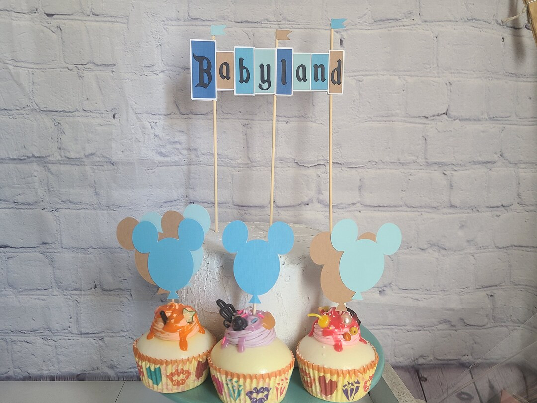 DISNEYLAND VINTAGE SIGN Birthday Cake Topper Happy Birthday Banner Happiest Babyshower on Earth H... | Etsy (US)