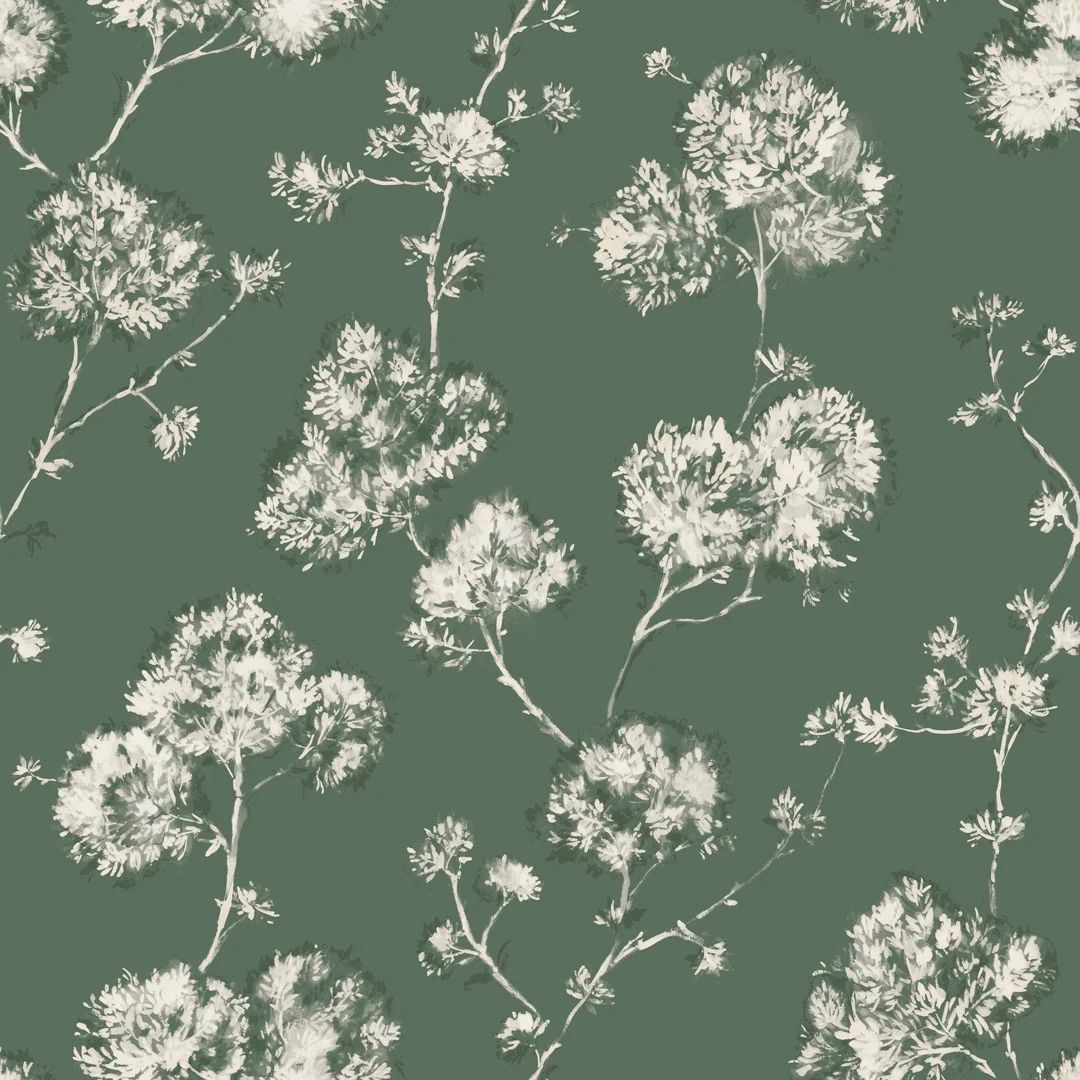 Mainstays Sage Green Bleached Floral Peel and Stick Wallpaper, 17.8" W x 9' L | Walmart (US)