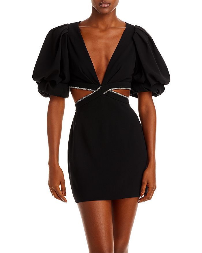 Hazel Balloon Sleeve Side Cutout Dress | Bloomingdale's (US)