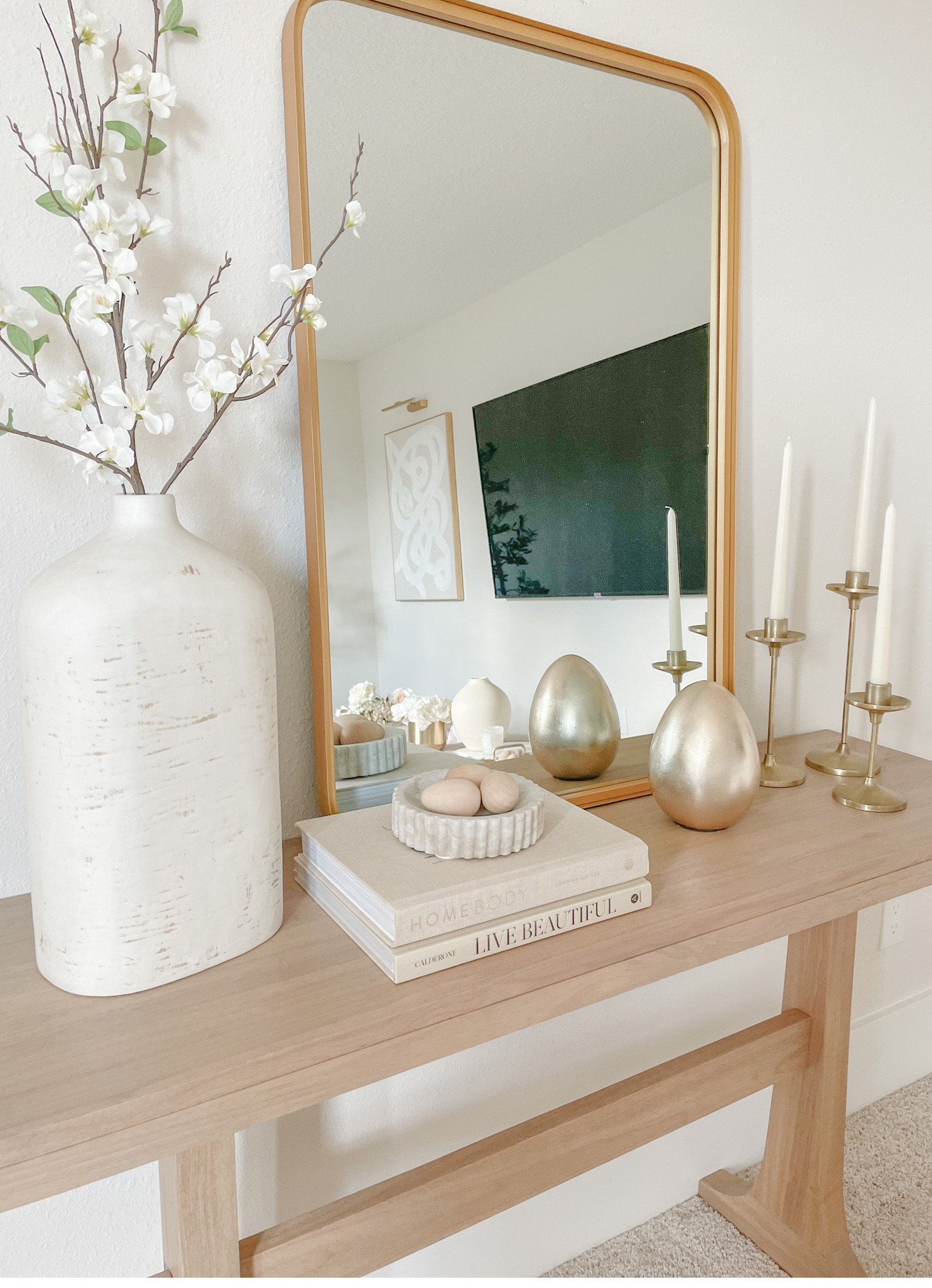 Spring 2023 Console Table decor 

#LTKSeasonal #LTKhome #LTKunder100