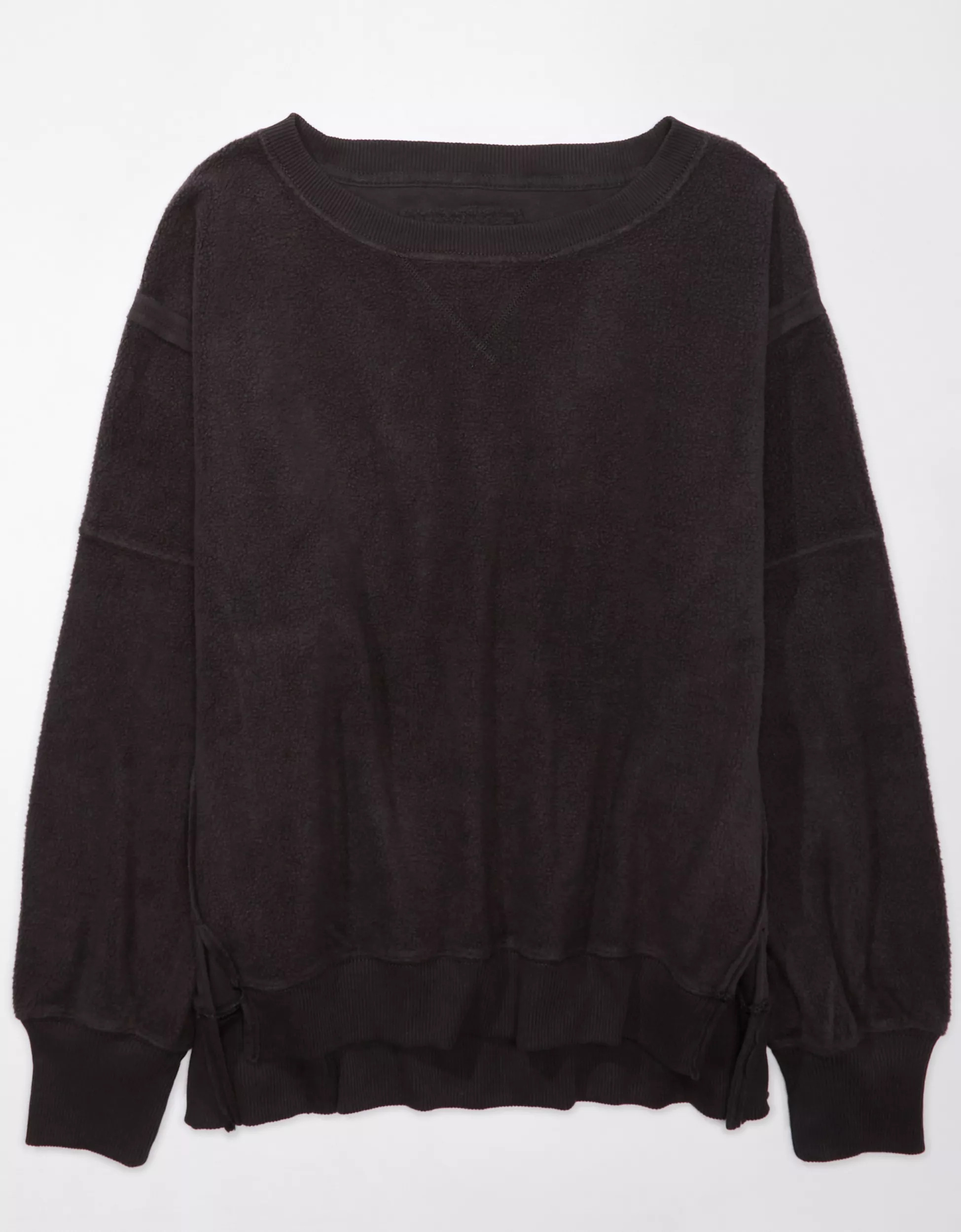 AE Oversized Big Hug Reverse Fleece Sweatshirt | American Eagle Outfitters (US & CA)