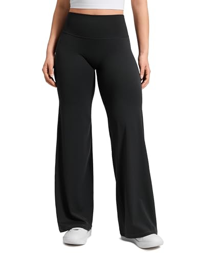 CRZ YOGA Softretch No Front Seam Wide Leg Pants 28''/ 30''/ 32" for Women - High Waist Yoga Loung... | Amazon (US)