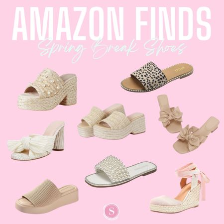 All the cutest spring break shoes that I found on Amazon!