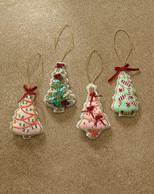 Handmade Beaded Christmas Trees (Set of 4) | McGee & Co. (US)