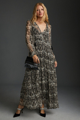The Marais Printed Chiffon Maxi Dress | Anthropologie (US)