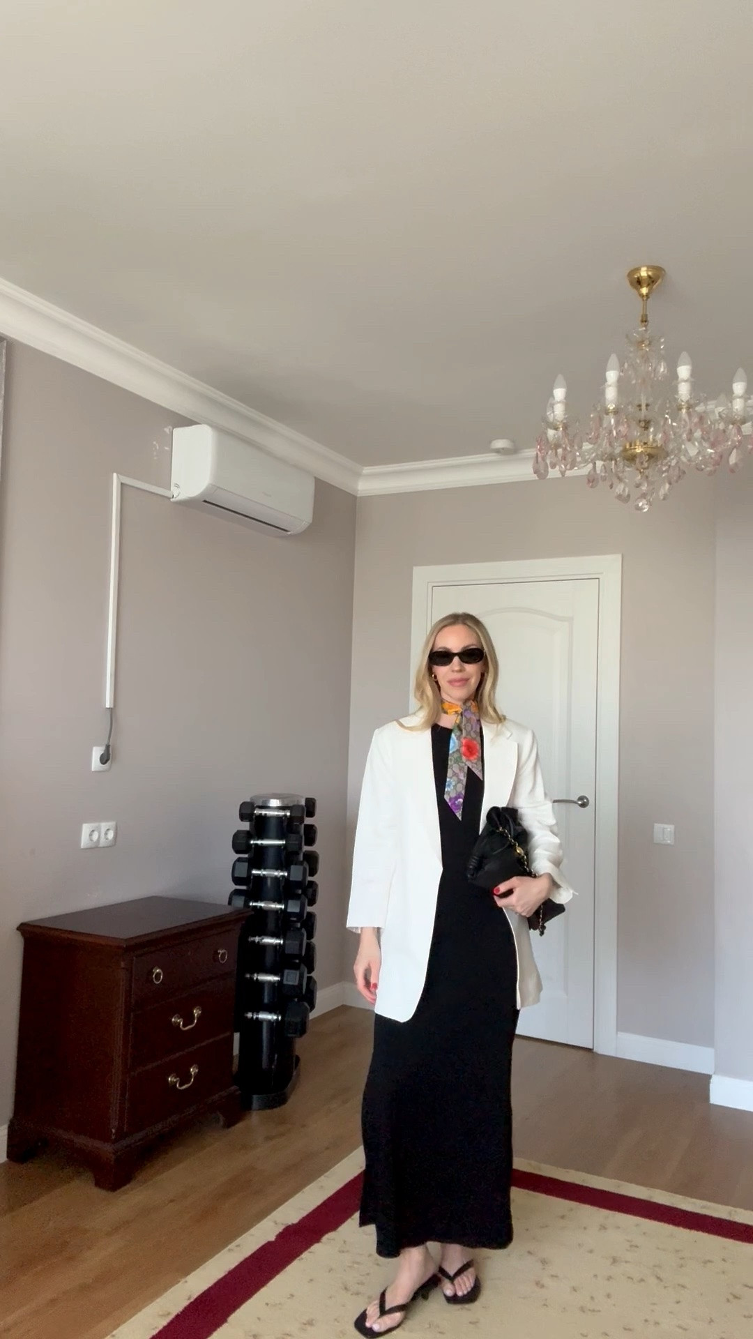Summer workwear, date night outfit, maxi dress, silk scarf, thong sandals, white blazer outfit

#LTKSeasonal #LTKOver40 #LTKgrwm