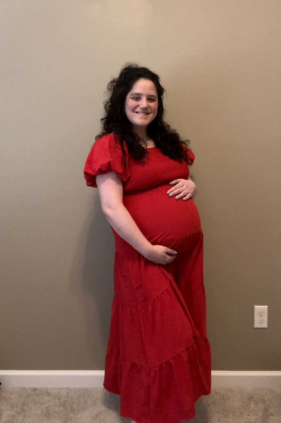 Maternity dress | pregnant dress | pregnancy dress | Maternity outfit | pregnant outfit | pregnancy outfit | Maternity | bump | pregnant | pregnancy | bump friendly | red dress | maternity photoshoot 

#LTKBump #LTKFindsUnder50 #LTKGiftGuide