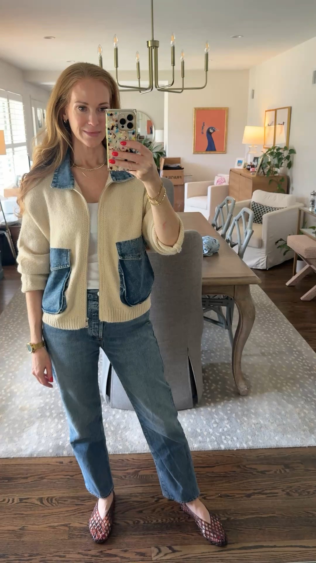 This sweater jacket is the perfect fall transition piece!! Now if it would just feel like fall outside!

#LTKSeasonal #LTKOver40 #LTKootd