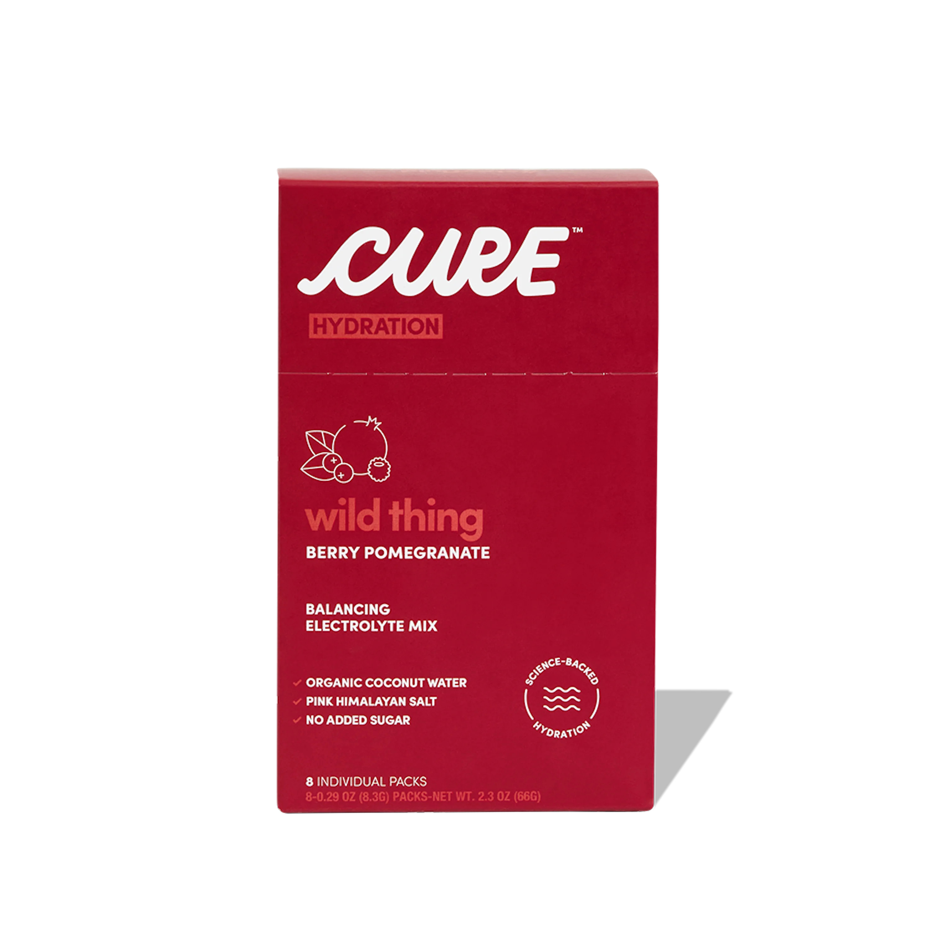Cure Hydration Berry Pomegranate Drink Mix, 8ct | Walmart (US)
