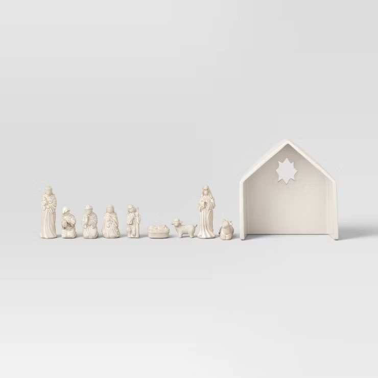 Ceramic Nativity Set Cream - Threshold™ | Target