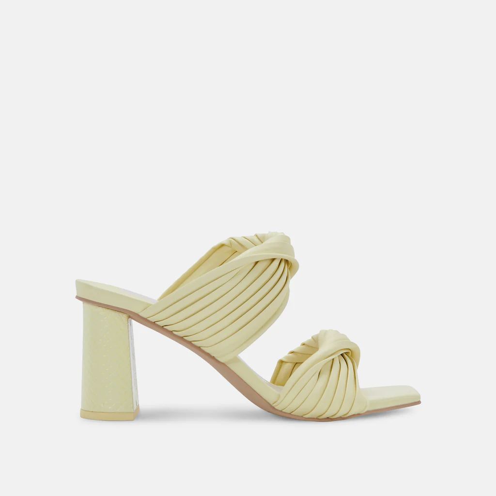 PILTON HEELS LEMON CREAM STELLA | DolceVita.com