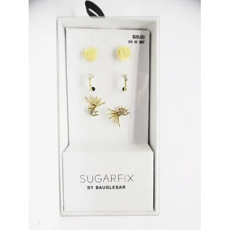 SUGARFIX by BaubleBar Statement Stud Earring Set 3pc - Gold | Walmart (US)