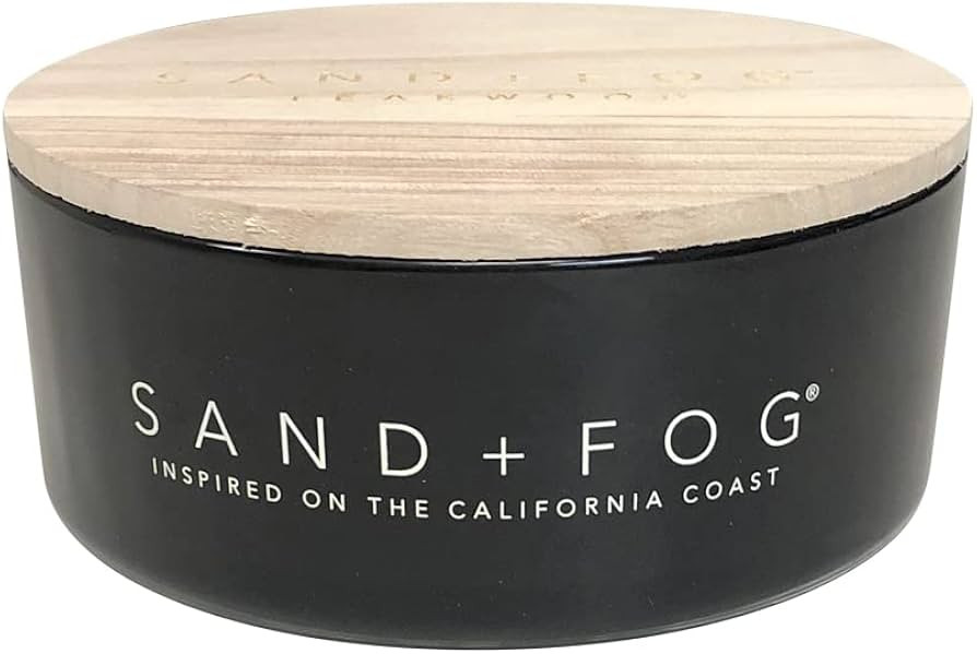 Sand + Fog Scented Candle - Teakwood - Additional Scents and Sizes – 100% Cotton Lead-Free Wick... | Amazon (US)