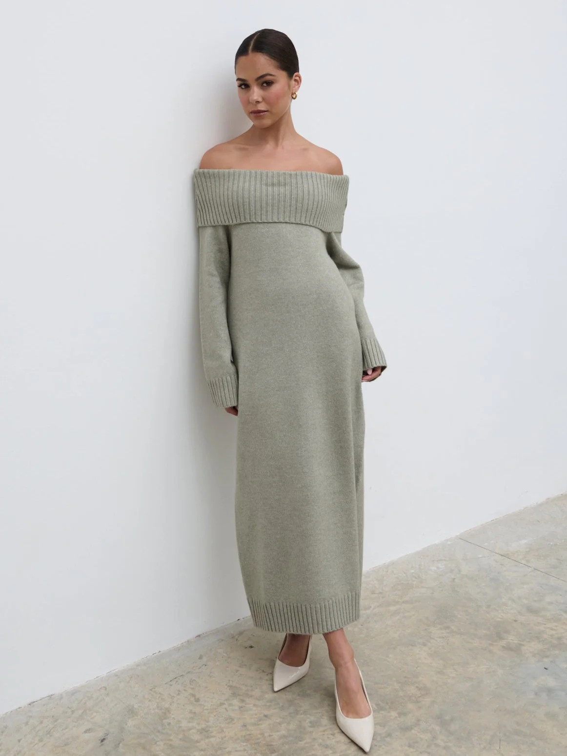 Renee Chunky Knit Midaxi Dress | Pretty Lavish (UK)