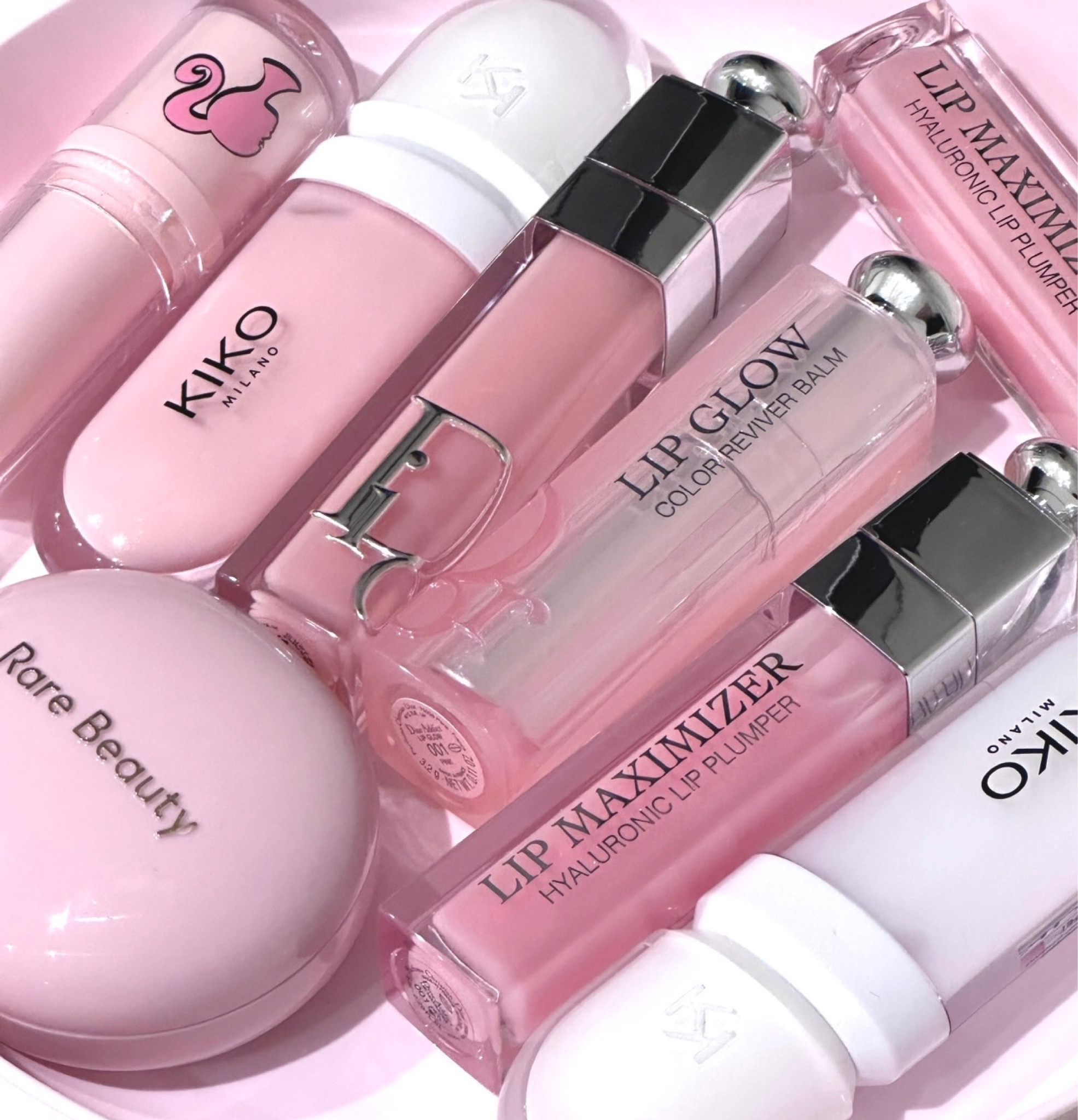 My favourite pink lippies and cream blusher  ! Perfect for full , luscious , hydrated lips and flushed cheeks ! I adore Dior , Kiko cosmetics & Rare Beauty 💕 

#LTKbeauty #LTKGiftGuide #LTKeurope