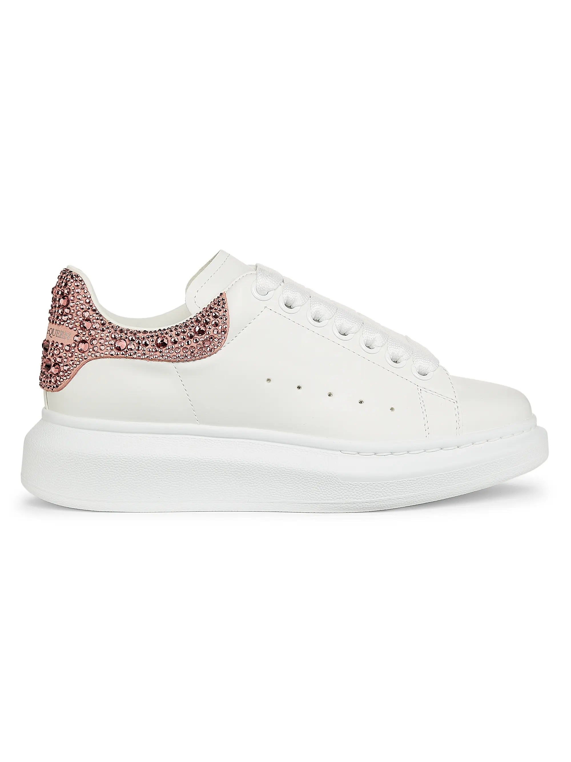 Oversized Leather Low-Top Sneakers | Saks Fifth Avenue