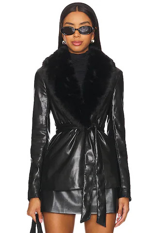 Amanda Uprichard Lancetti Jacket in Black from Revolve.com | Revolve Clothing (Global)
