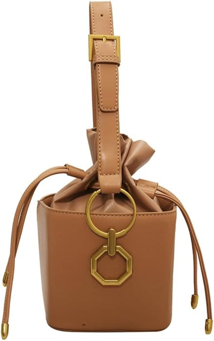Casual Bucket Bag Trendy Crossbody Bags For Women Vegan Leather Handbags Elegant Clutch Purses Wo... | Amazon (US)