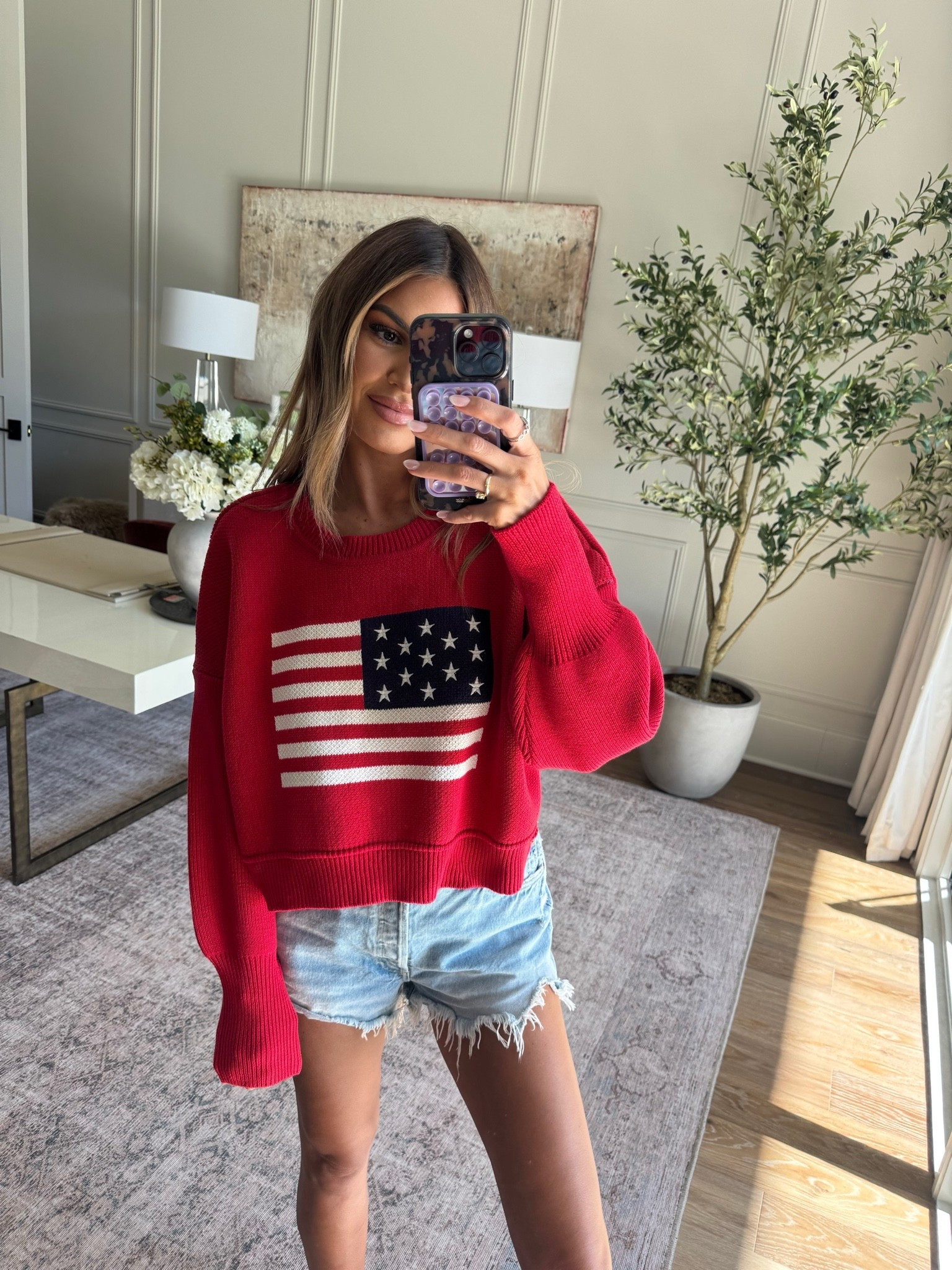 wearing a small sweater and small shorts ❤️ use code hollie40 for 40% off!