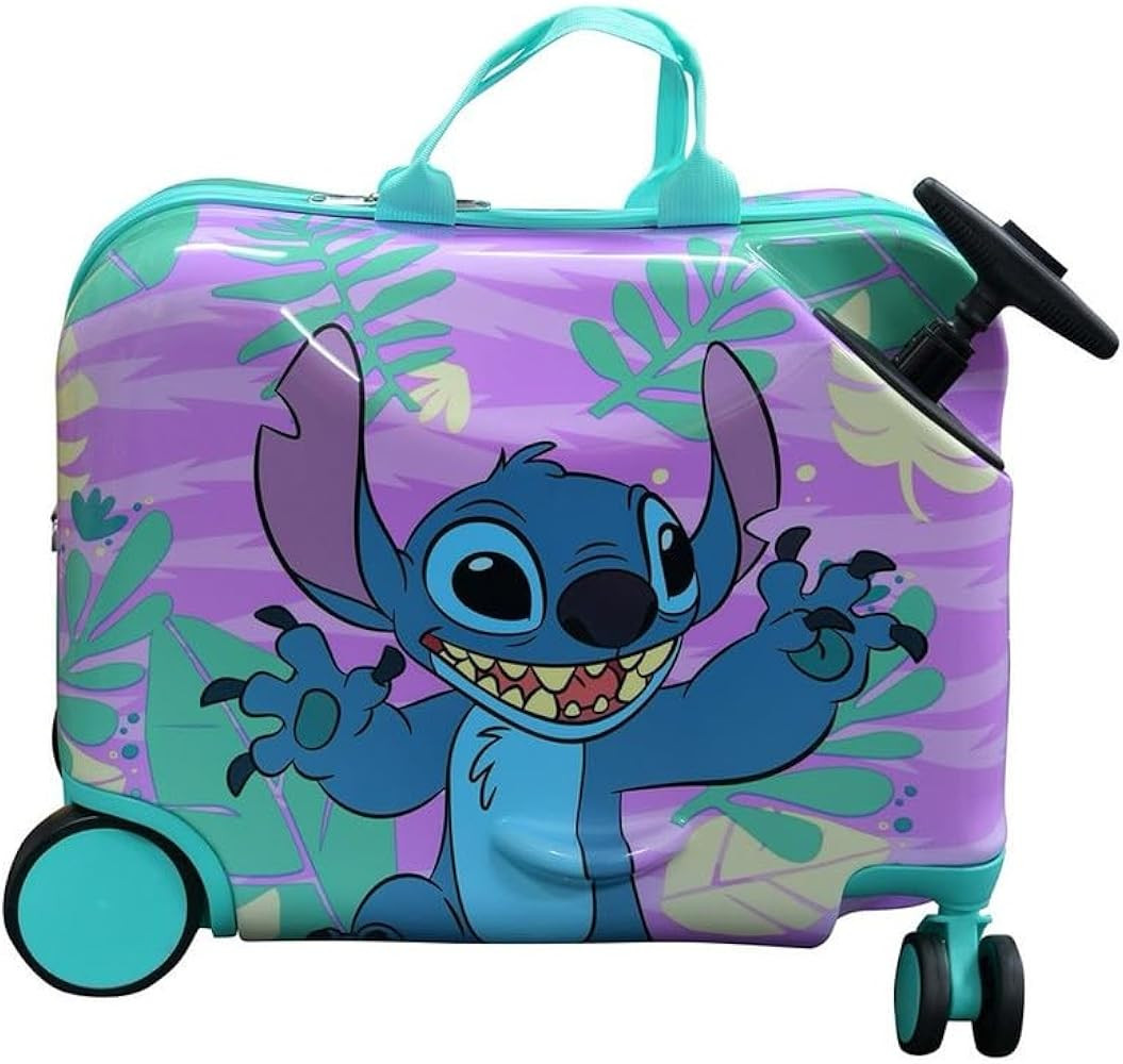 Fast Forward Lilo and Stitch Ride on Suitcase for Kids, 18'' Suitcase with Seat for Kids, Riding ... | Amazon (US)