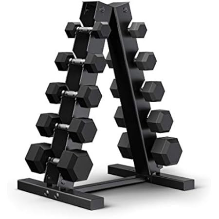 papababe Dumbbell Set Rubber Encased Hex Dumbbell Free Weights Dumbbells Set Home Weight Set | Amazon (US)