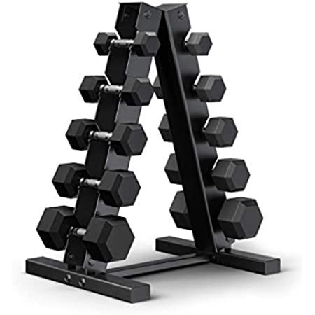 papababe Dumbbell Set Rubber Encased Hex Dumbbell Free Weights Dumbbells Set Home Weight Set | Amazon (US)