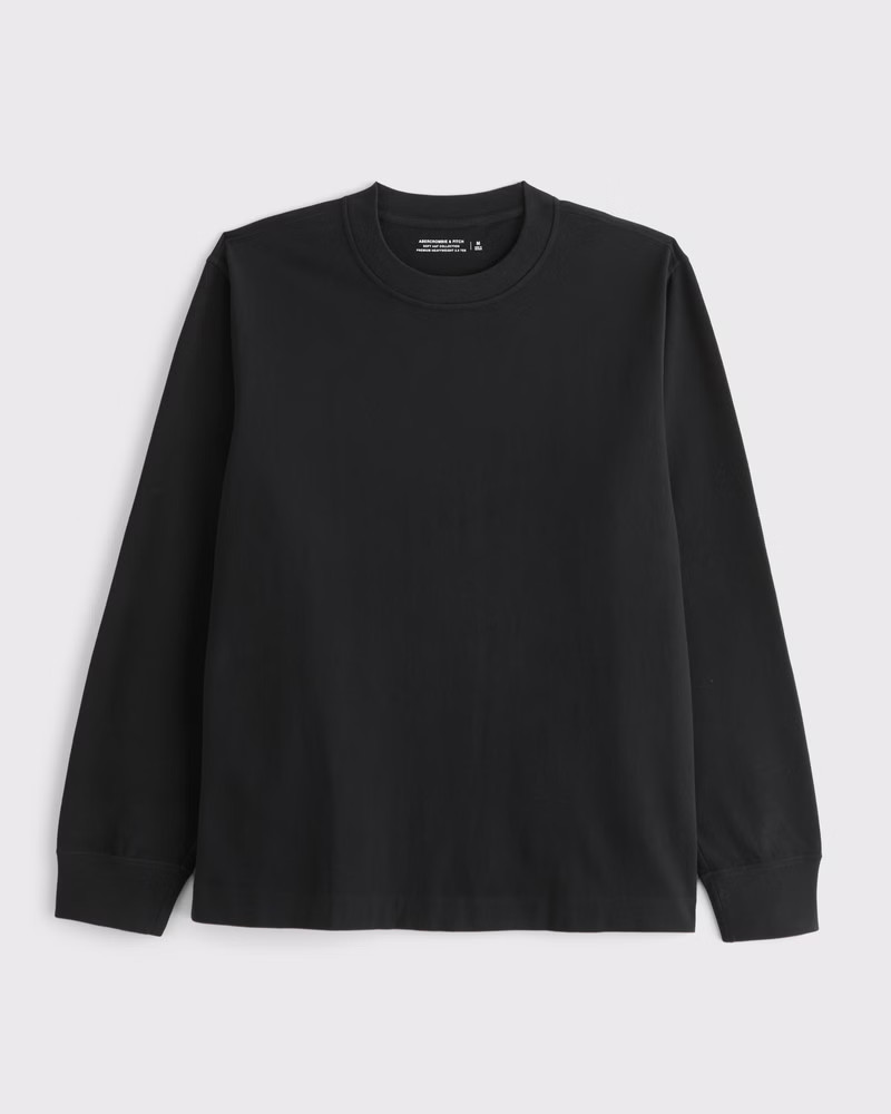 Men's Long-Sleeve Premium Heavyweight 2.0 Tee | Men's Clearance | Abercrombie.com | Abercrombie & Fitch (US)