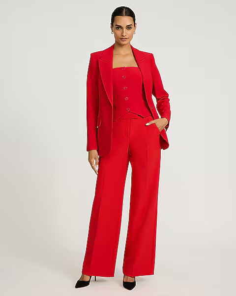 Editor Signature Stretch High Waisted Flare Trouser | Express