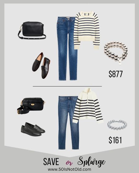 Save or Splurge! Fall Outfit for less! Why pay more?
Casual style || Jeans and a Sweater || Black loafers