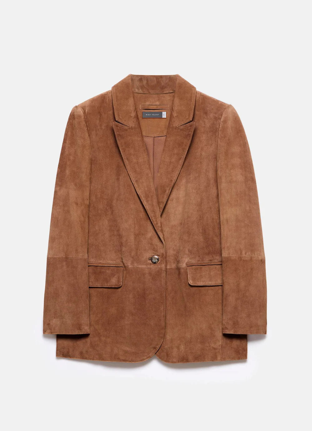 Tan Suede Blazer | Mint Velvet