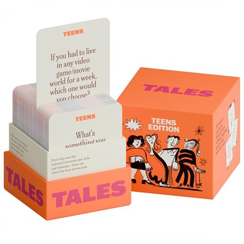 TALES 150 Conversation Cards, Teens Edition, Fun Family Games for Teens, Perfect for Dinners, Road Trips, Classrooms & Game Nights, Gifts & Gatherings, Conversation Starters to Spark Creativity | Amazon (US)